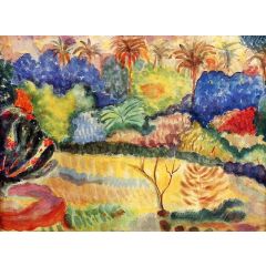 Tahitian Landscape Painting Reproduction