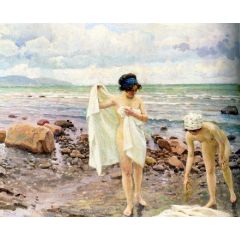 The Bathers Painting Reproduction