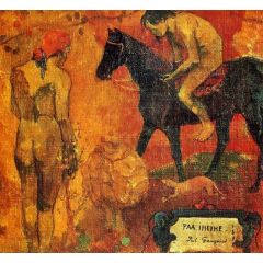 Faa Iheihe- also known as Tahitian Pastoral Painting Reproduction