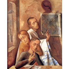 Group of Three Painting Reproduction