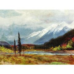 Mountain Landscape Painting Reproduction