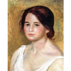 Woman in a White Dress Painting Reproduction