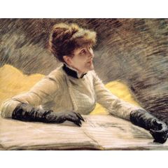 Admiring a Portfolio Painting Reproduction