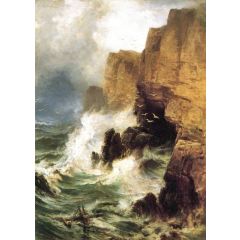 Cliffs in a Storm Painting Reproduction