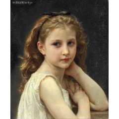 Head of a Young Girl Painting Reproduction
