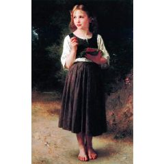 Raspberry Girl Painting Reproduction