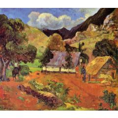 Landscape with Three Figures Painting Reproduction