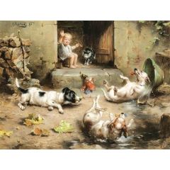 Cooling off Painting Reproduction