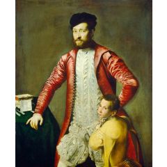 Alessandro Alberti with a Page Painting Reproduction