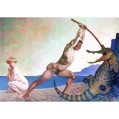 Perseus Slaying the Dragon Painting Reproduction