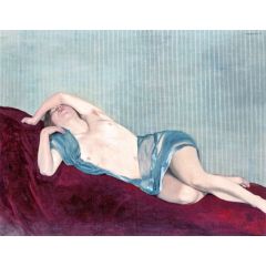 Nude with Green Scarf Painting Reproduction