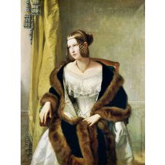 Portrait of Freifrau von Bernus Painting Reproduction