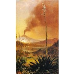 South American Landscape Painting Reproduction