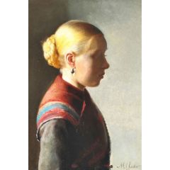 Young Girl (Maren Brens) Painting Reproduction