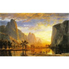 Valley of the Yosemite Painting Reproduction