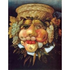 Basket of Fruit Painting Reproduction