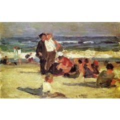 Beach Scene Painting Reproduction