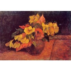 Evening Primroses in a Vase Painting Reproduction