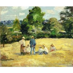 Resting Harvesters, Montfoucault Painting Reproduction