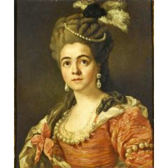 Portrait of Rosalie Levasseur Painting Reproduction