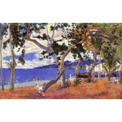By the Seashore, also known as Saint-Pierre Roadstead Painting Reproduction