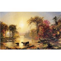 Autumn in America, also known as The Susquehanna River Painting Reproduction