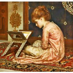 At a Reading Desk(also known as Study) Painting Reproduction