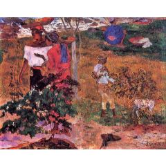 Tropical Conversation Painting Reproduction