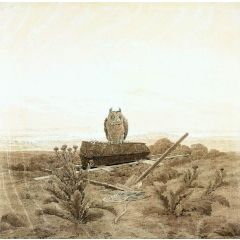 Landscape with Grave, Coffin and Owl Painting Reproduction