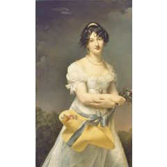 Portrait d’Amélie-Justine Laidin de la Bouterie Painting Reproduction