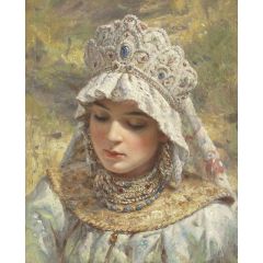 Russian Beauty Painting Reproduction
