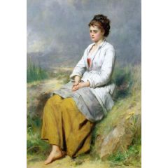 Highland Lassie Painting Reproduction
