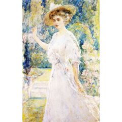 A Summer Portrait Painting Reproduction