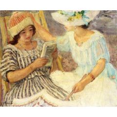 Marthe and Nono Painting Reproduction
