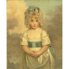Miss Charlotte Papendick as a Child Painting Reproduction