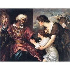 Hannah Presenting Samuel to Eli Painting Reproduction