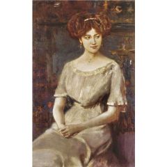 Portrait of Elisabeth von Wichmann Painting Reproduction