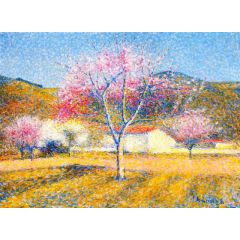 An Orchard in Springtime(also known as Apple Trees in Bloom) Painting Reproduction