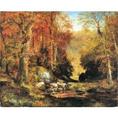 Cresheim Glen, Wissahickon, Autumn Painting Reproduction