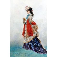 An Elegant Woman Painting Reproduction