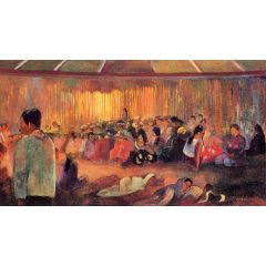 Te Rare Hymenee, also known as The House of Hymns Painting Reproduction