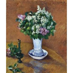 Still LIfe with a Vase of Lilacs Painting Reproduction