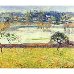 Flood, White Effect, Eragny Painting Reproduction