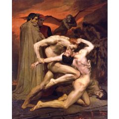Dante and Virgil in Hell Painting Reproduction