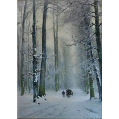 Path in the Hague Forest Painting Reproduction