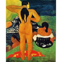 Tahitian Women Bathing Painting Reproduction