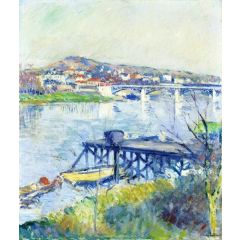 The Bridge at Argenteuil Painting Reproduction