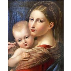 Madonna and Child Painting Reproduction