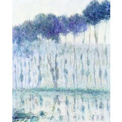 Poplars on the Banks of the Eure Painting Reproduction