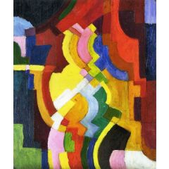 Farbige Formen III Painting Reproduction